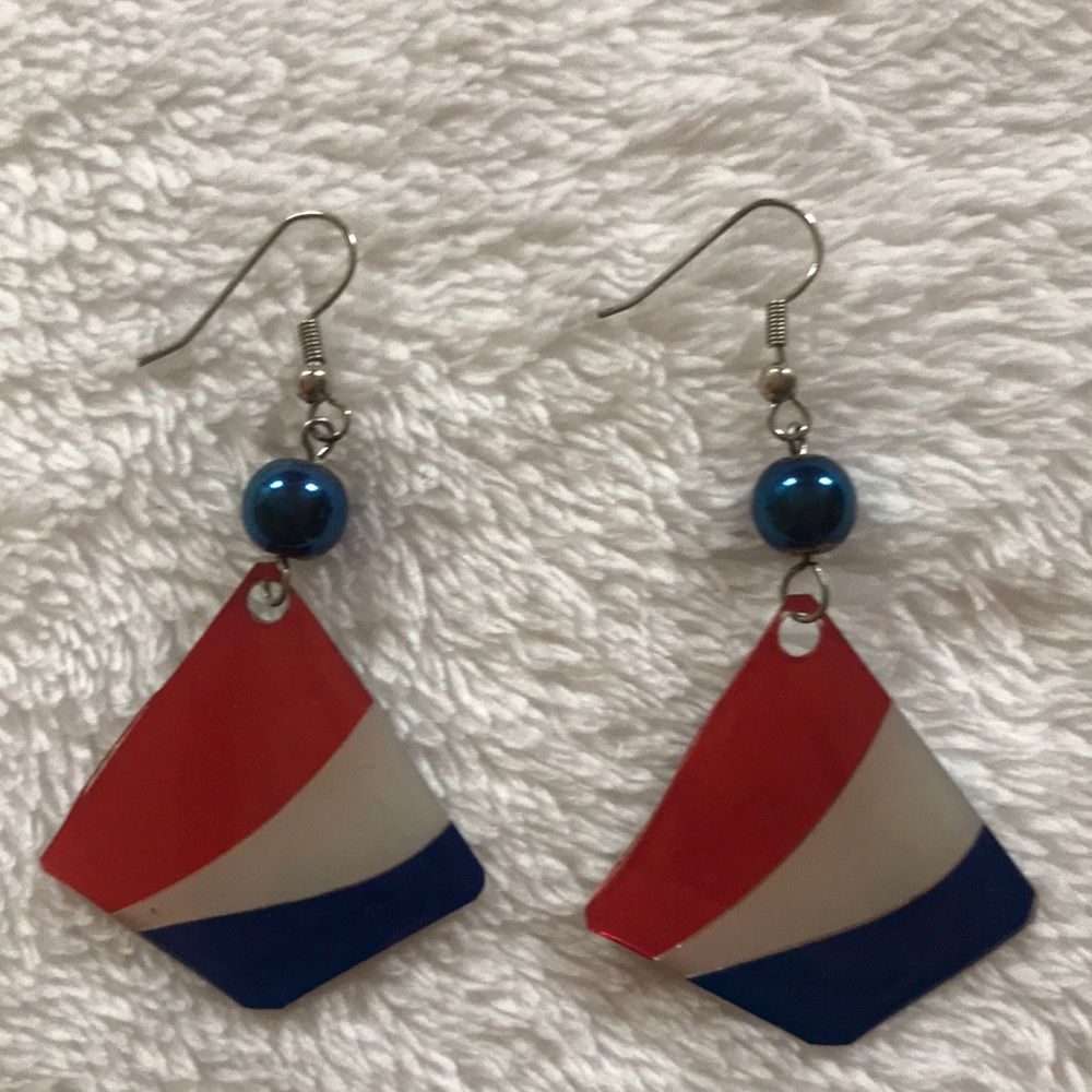 Pepsi bottle earrings